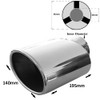 Rumplex Exhaust Trim Oval Stainless Steel Sports Exhaust Tailpipe End