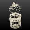 Decorative Metal Antique White Bird Cage Bird P 359 Small