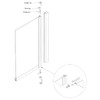 Hinge Pin with Hinge Clip and Bushing for Semi-Frameless Swing