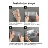 Hair Dryer Holder Stainless Steel Wall Mounted Bathroom Storage Rack