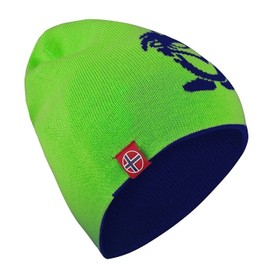 Trollkids Children's Wool Hat Troll (Long), Navy/Light Green