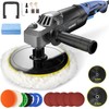 Buffer Polisher, Rotary Buffer 1200W, Car Buffing Kit with Speed