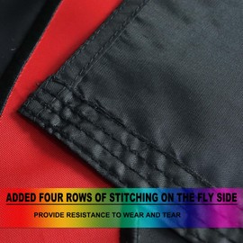 Heavy Duty Anarchy Flag 3x5 Ft, Longest Lasting Oxford Nylon 200D|Four Rows Stitching Fly Ends| Arnachism Movement Flags Decoration Gift Yard House Banner