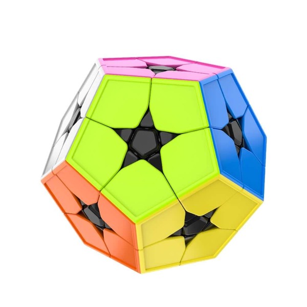 OJIN MoYu MoFang JiaoShi Meilong 2x2 Megaminx Dodecahedron Cube Cubing Classroom Meilong Kibiminx Smooth Twist Puzzle Cube Special Toys with One Cube Tripod(Scrub Stickerless)
