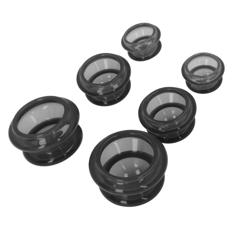 6pcs Silicone Cupping Set High Transparency Wet Absorption Negative Pressure