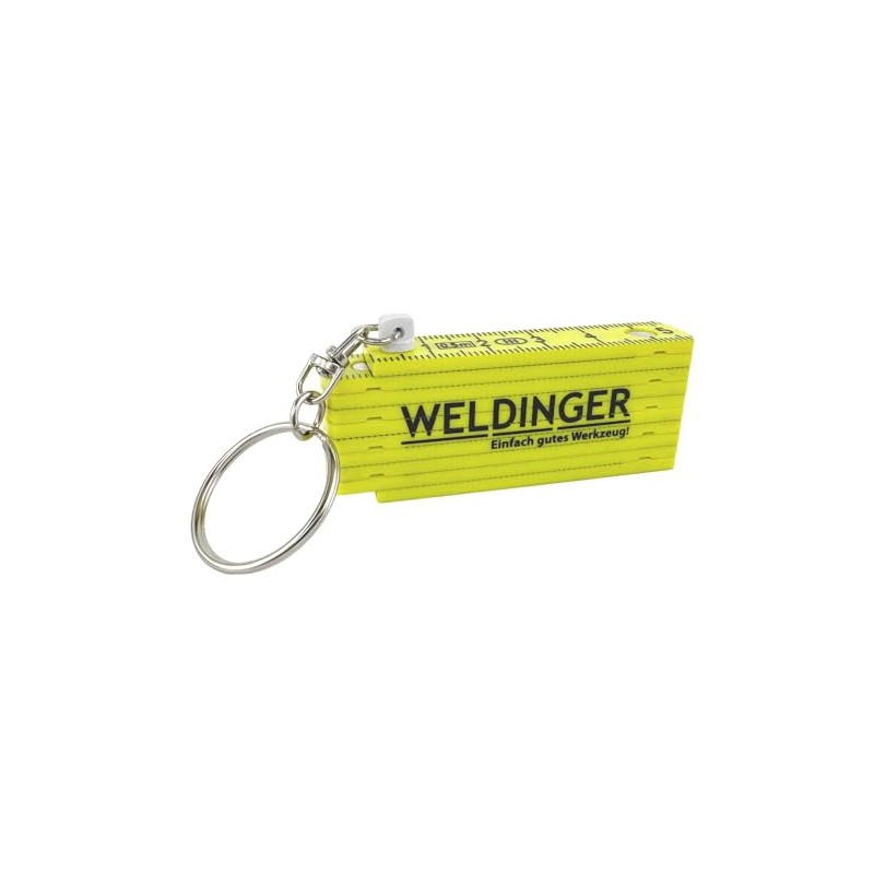 WELDINGER 5 Pack Plastic Folding Ruler 50 cm with Keyring