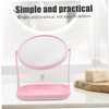 PACKOVE Rotating Cat Ear Desktop Makeup Mirror Clear Cosmetic Vanity