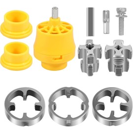 PVC Thread Maker Tool for Electric Drill,1/2", 3/4", 1" Pipe Threader Set for Plastic & PVC Pipes,Heavy-Duty Plumbing Tool for Cutting & Threading,Includes Tap Die Set