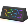 DreamSky Wooden Digital Alarm Clock for Bedroom - RGB Electric