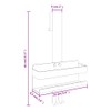 SKM Hanging Shower Caddy Silver Brushed 304 Stainless Steel,Silver (Weight