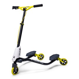 Yvolution Y Fliker Pro Drifting Scooter Foldable Swing Wiggle Scooter for Boys and Girls Age 6+ Years Old