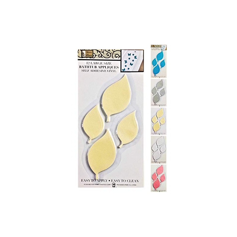 Better Home 12 Leafs Shape Bathtub/Shower Appliques Safety Non Slip