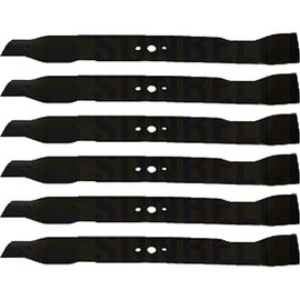 (6 Pack) Premium Medium Lift Replacement XHT Lawn Mower Blade Fits Craftsman 406712 | 21" x 2.25" / 0.625" Hole