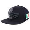 Hecho En Mexico Eagle 3D Bordado Flat Bill Snapback Gorra,