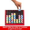 Mattel Games UNO Quatro Game with Colored Tiles & Plastic