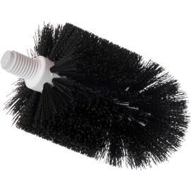 SPARTA Flo-Pac Floor Drain Brush Head Only, 4 Inch Diameter for Cleaning, Kitchen, Bathroom, And Janitorial Use, Plastic, 5.5 Inches, Black, (Case of 6)