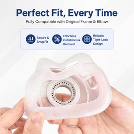 Vovoir 2 Packs Replacement Cushion for Airfit F40, Compatible with Original F40 Full Face CPAP Mask，Reliable Seal & Perfect Fit，Soft & Durable Replacement (Medium)