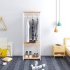 WOLTU SR0046whe Clothes Rail with Shelves for Bedroom Coat Rack