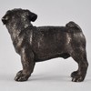 Fiesta Studios Pug Standing Cold Cast Bronze Sculpture Dog Home