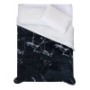 Tesso Cobija Tesso Cobertor Individual New York Lux color negro con diseño suave de 214cm x 150cm