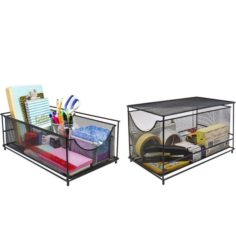 Sorbus® Cabinet Organizer Set — Mesh Storage Organizer with Pull