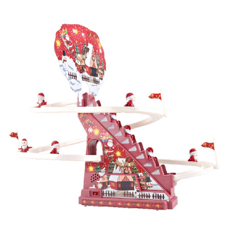 Electronic Christmas Track Slide Automatic Early Educational Christmas Sliding Roller