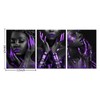 Conipit Black Purple Canvas Wall Art Fashion Women Pictures Black