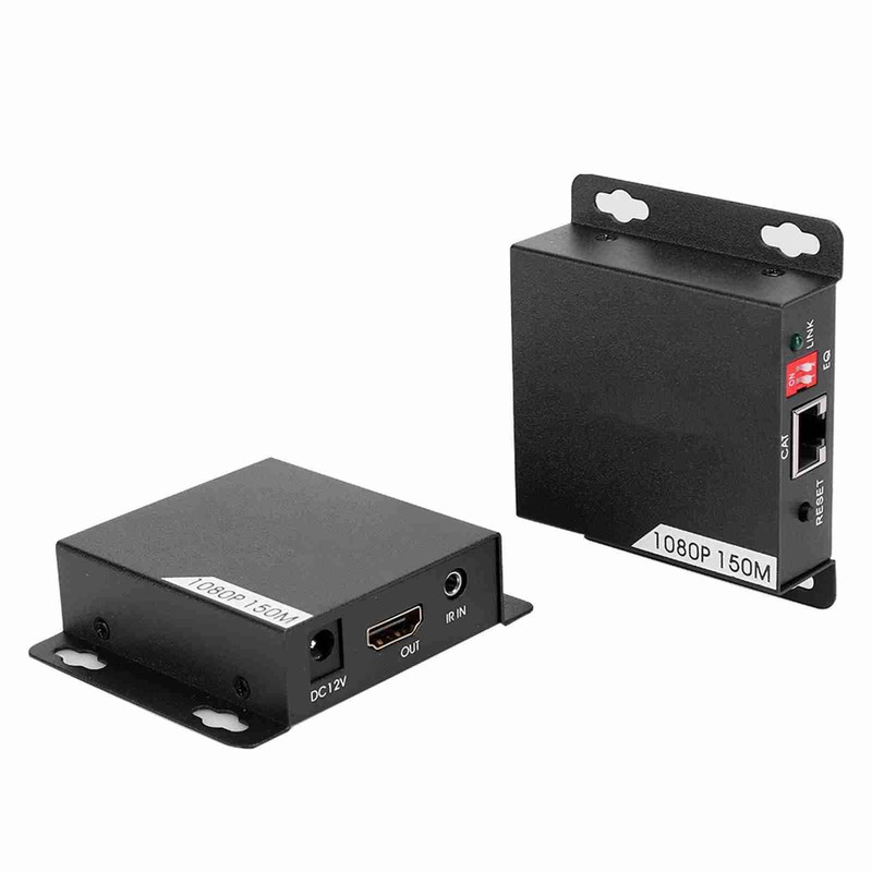 150m/492ft 1080P HDMI Extender Lossless Transmitter Receiver Adapter Kit