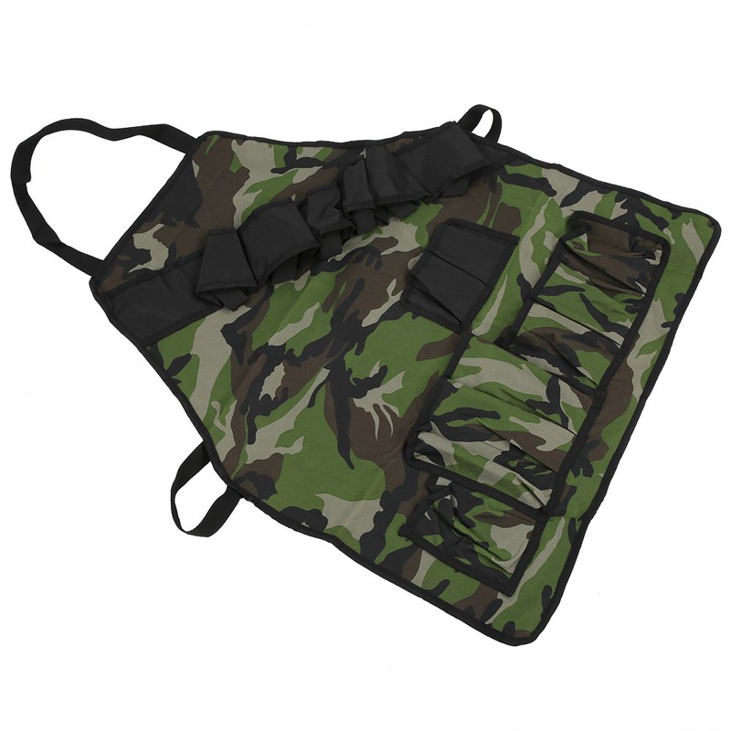 MultiFunction BBQ Apron Waterproof Dirt Resistant Cooking Apron with MultiPocket