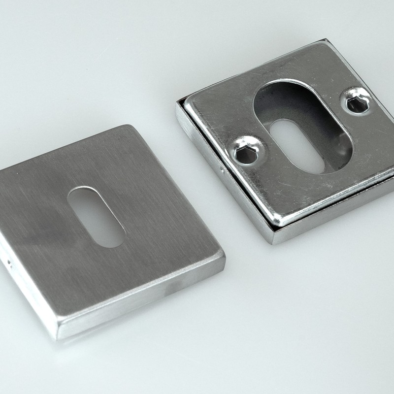 MRS Naka24 Onyx Door Handle Stainless Steel + Rosette (BB)