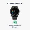 kwmobile 2 x Transparent Screen Protectors Compatible with Garmin Vivoactive