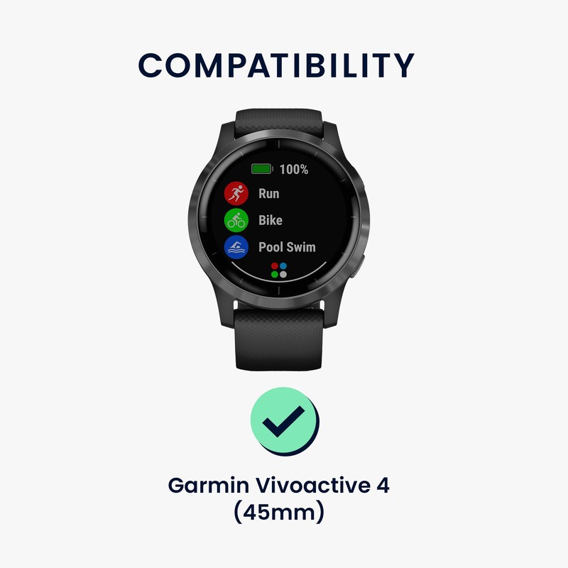 kwmobile 2 x Transparent Screen Protectors Compatible with Garmin Vivoactive