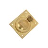 Infinity Decor Polished Brass Square Flush Pull Ring Handle 60mm