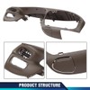 PIT66 Center Front Brown Dash Pad Bezel Cover Compatible with