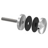 STEINBACHER© Stainless steel glass dot holder, diameter 52 mm, flat