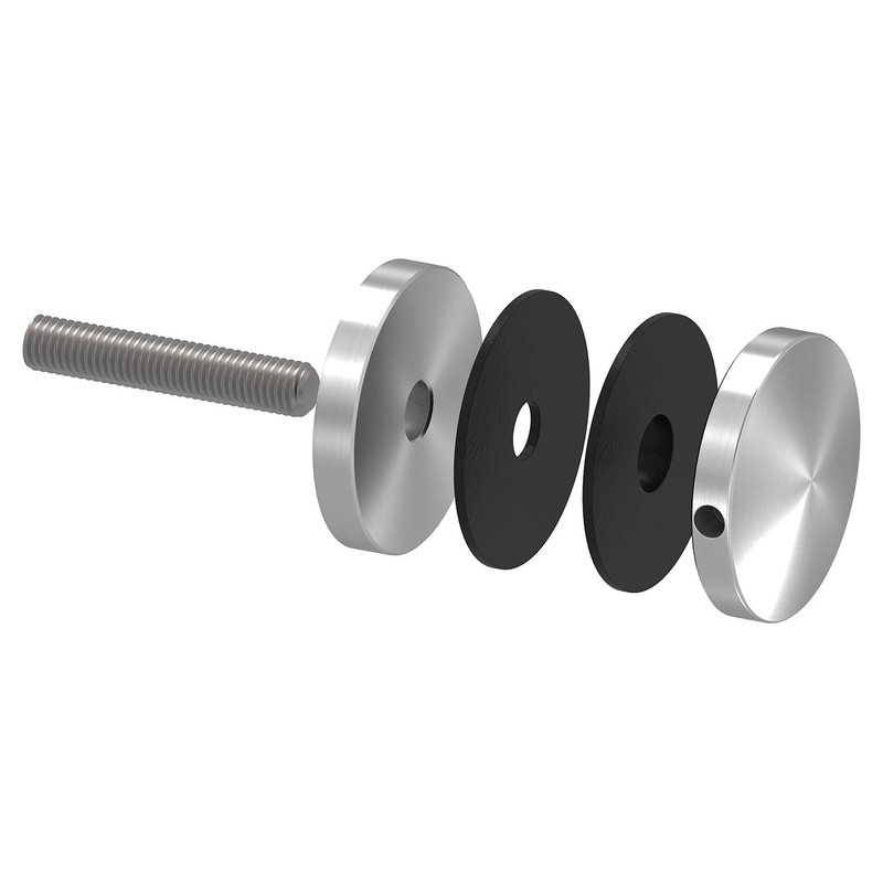 STEINBACHER© Stainless steel glass dot holder, diameter 52 mm, flat