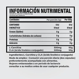cido linoleico conjugado ms L carnitina tu mejor apoyo para proteccin muscular anticatablico as como ayudar a dar mas energa durante el...            