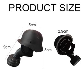Tow Ball Cover, Tow Bar Cover, Gas Mask Car Decoration Accessories for Drawbar Dust-Proof & Stylish - Black