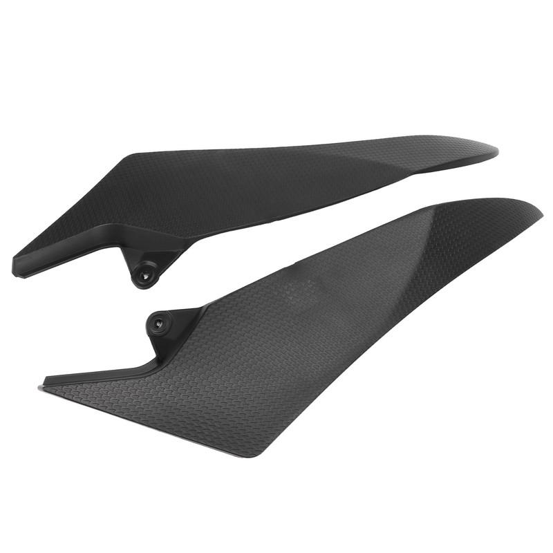 Pair Motorcycle Fuel Tank Side Panel Cover Black Protection Replacement