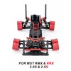 RC Car Chassis Plate Narrow Vertical High Traction Carbon Fiber