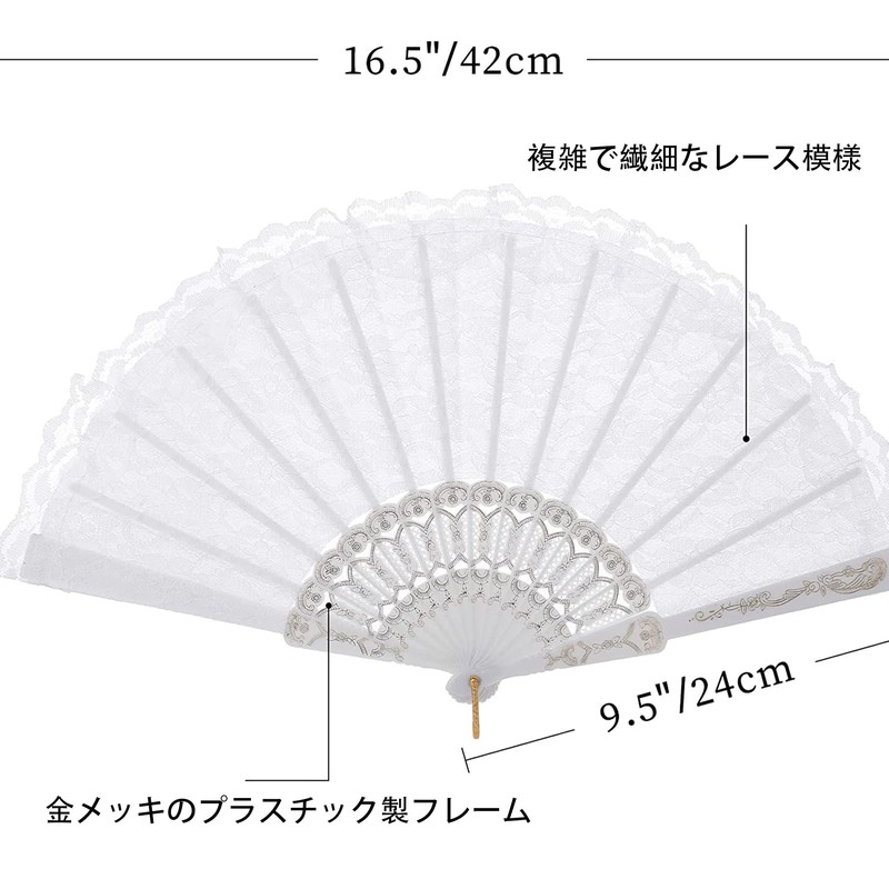 DERAYEE Folding Fan, Japanese Style, Summer, Stylish, Hand Held, For