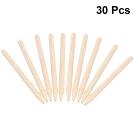 Healifty Scratching Wooden Brush Graffiti Brush Bamboo Brush DIY Art Painting Craft Tools 30 Pieces