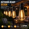 Solar Outdoor String Lights for Patio – Remote Control, Dual