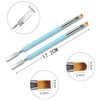 Nail Brushes, 2Pcs Nail Art Brushes, Dual-Ended Polygel Brush &