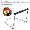 24 Hole Harmonica Stand Metal Adjustable Harmonica Holder Neck Bracket
