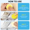 SINYI 2pcs Crema de limpieza para zapatos，Crema de Limpieza Multifuncional