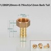 MiJunHD 2X Brass Pipe Fitting 12mm Hose Barb Tail 1/2''