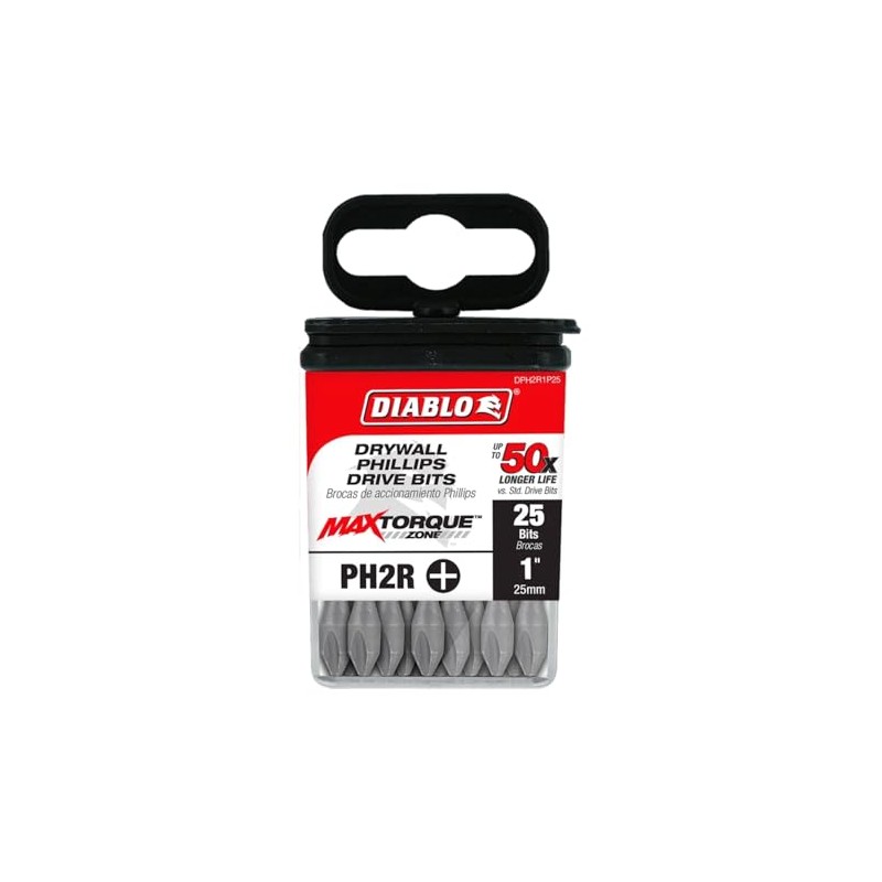 Diablo Reduced Phillips Drive Bits for Drywall for Fastening Screws