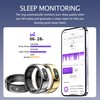 Yeforu Smart Ring Men Women Fitness Ring with Touch Button