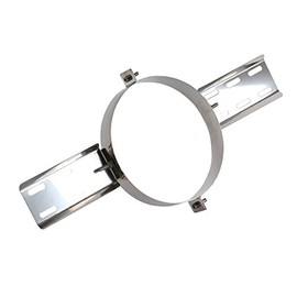 Shieldmaster 6" (150mm) Roof Support Twin Wall Insulated Flue Pipe - Stainless Steel